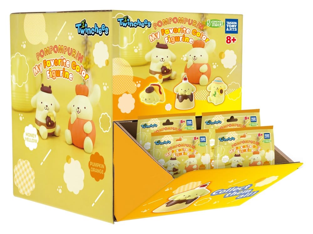 Sanrio Twinchees Mini Figures Pompompurin My Fav Color 5 cm Blind Pack Display (24) - Image 8