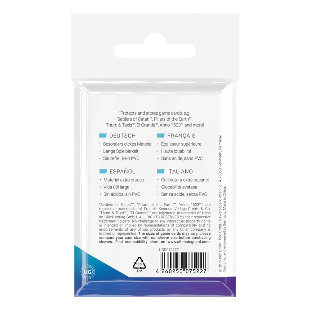 Ultimate Guard Board Game Sleeves (50) - Mini European - Image 4