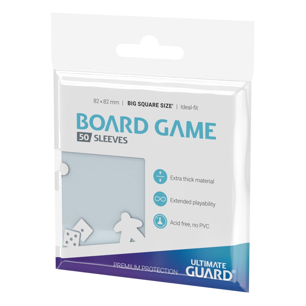 Ultimate Guard Premium Soft Sleeves for Board Game Cards Big Square (50) - Image 2