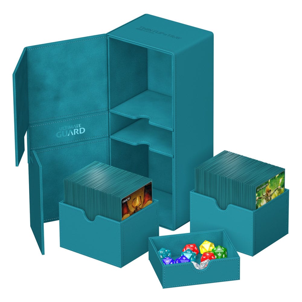 Ultimate Guard Twin Flip'n'Tray 266+ Xenoskin - Petrol - Image 6