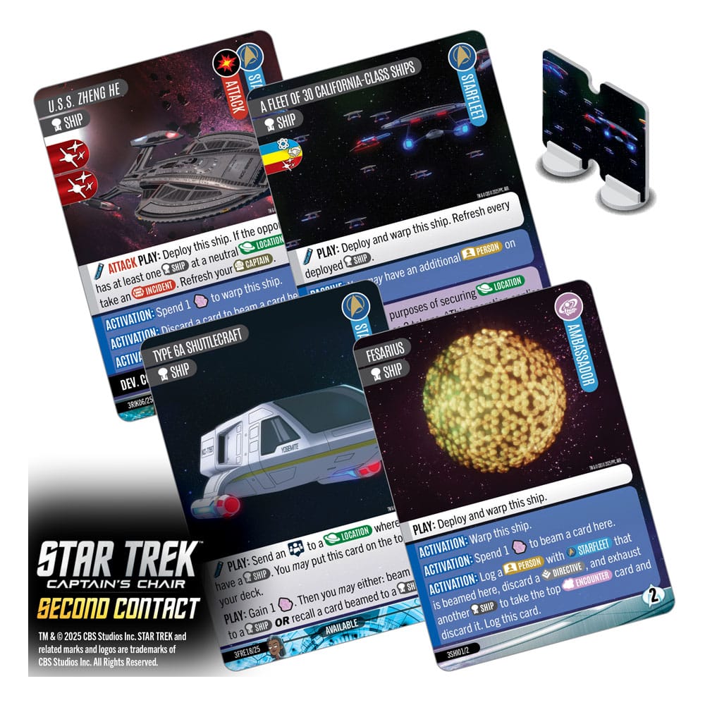 Star Trek: Captain's Chair Card Game Second Contact *English Version* - Image 3