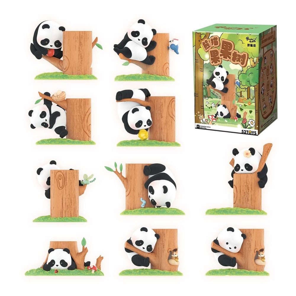 Panda Roll Blind Box Figures Assortment Fruit Tree Climbing 7 cm (8)