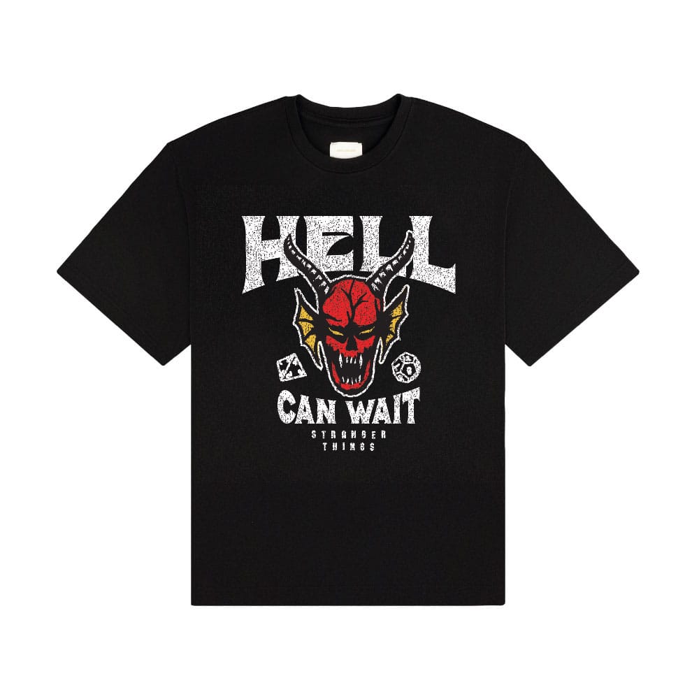 Stranger Things T-Shirt Hell Can Wait (black) Size XXL