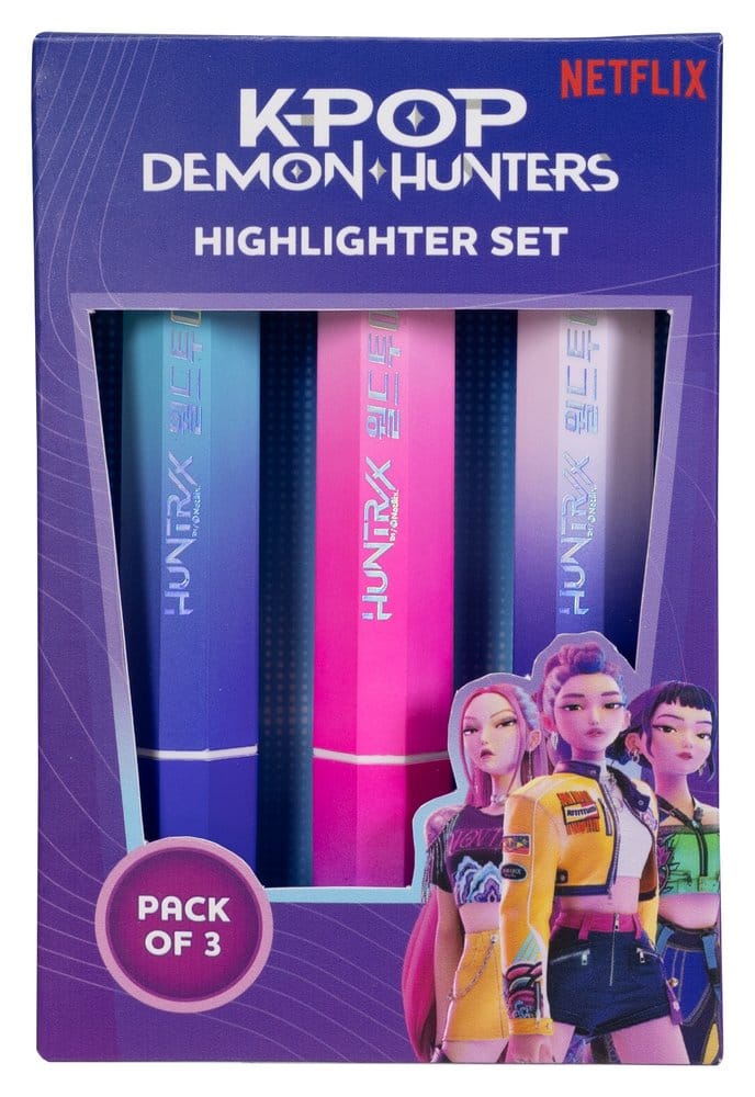 KPop Demon Hunters Highlighters 3-Pack Huntr/x