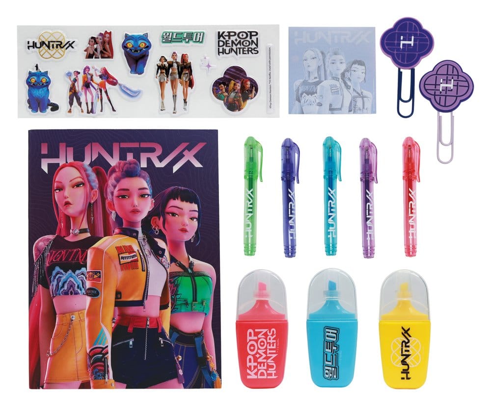 KPop Demon Hunters Stationery Set 10-Pack Huntr/x