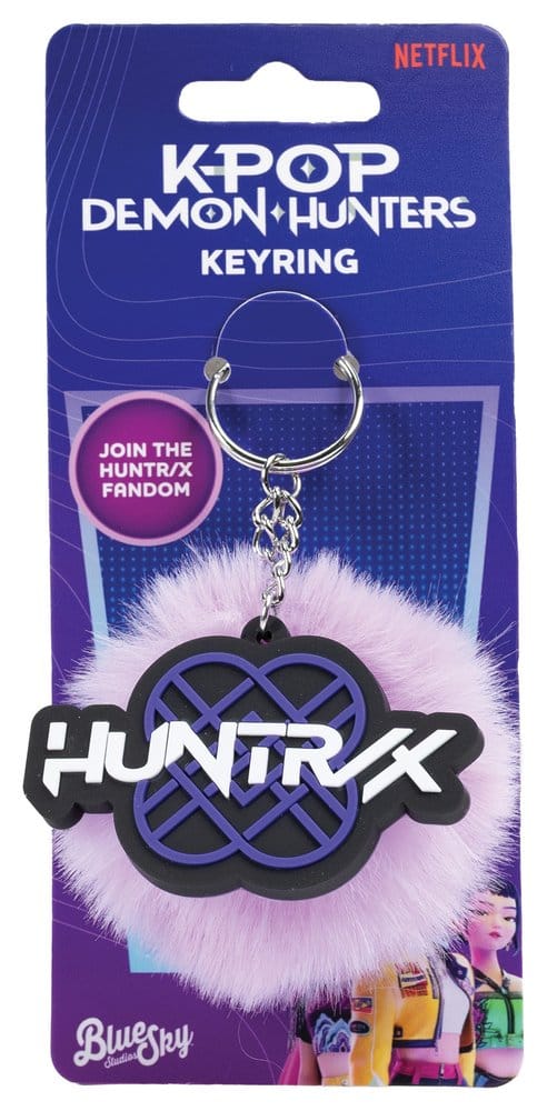 KPop Demon Hunters Pom Pom Keychain Huntr/x
