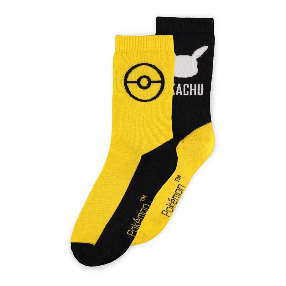 Pokémon Socks 2-Pack Pikachu 43-46