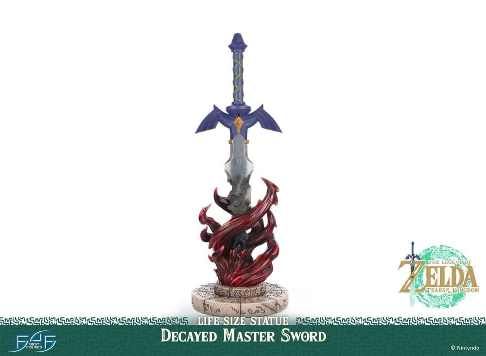 The Legend of Zelda: Tears of the Kingdom Life Size Statue 1/1 Decayed Master Sword 71 cm
