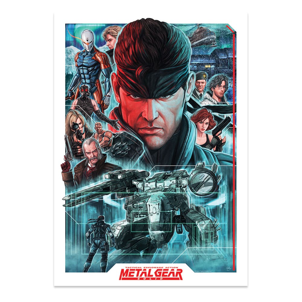Metal Gear Solid Art Print Montage Limited Edition 42 x 30 cm