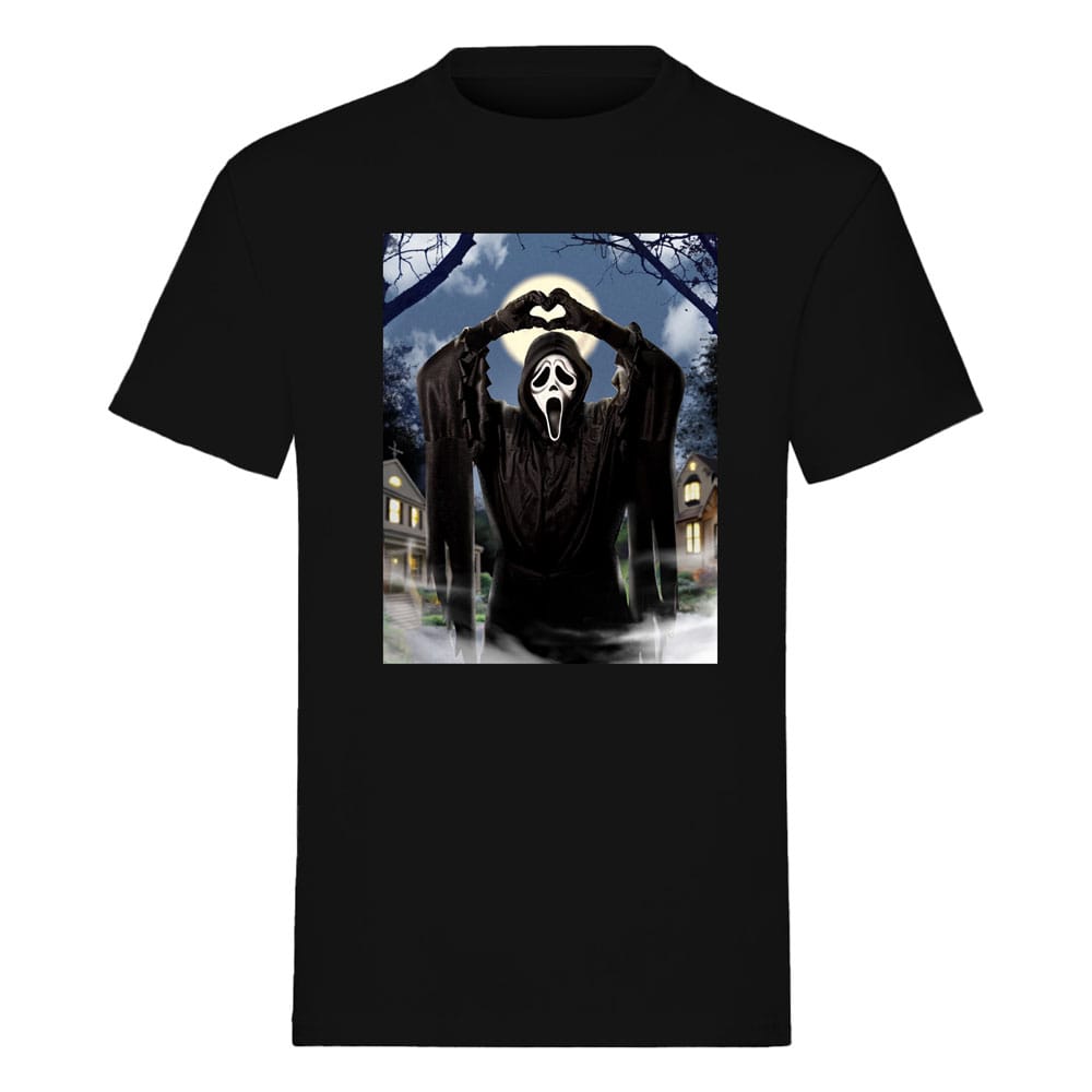 Scream T-Shirt Ghost Face Hearts Size S