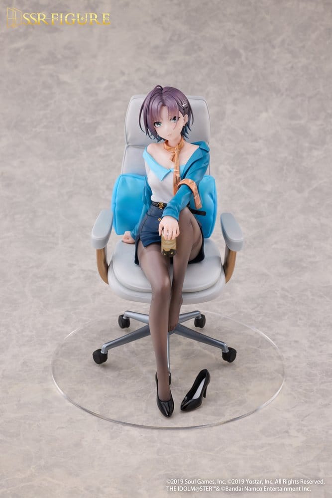 Idolmaster Shiny Colors x Mahjong Soul SSR PVC Statue 1/7 Asakura Tooru Leisurely Grace Ver. 21 cm