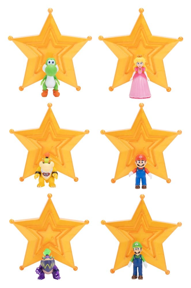 The Super Mario Galaxy Movie Action Figures 4 cm Wave 1 Assortment (12)