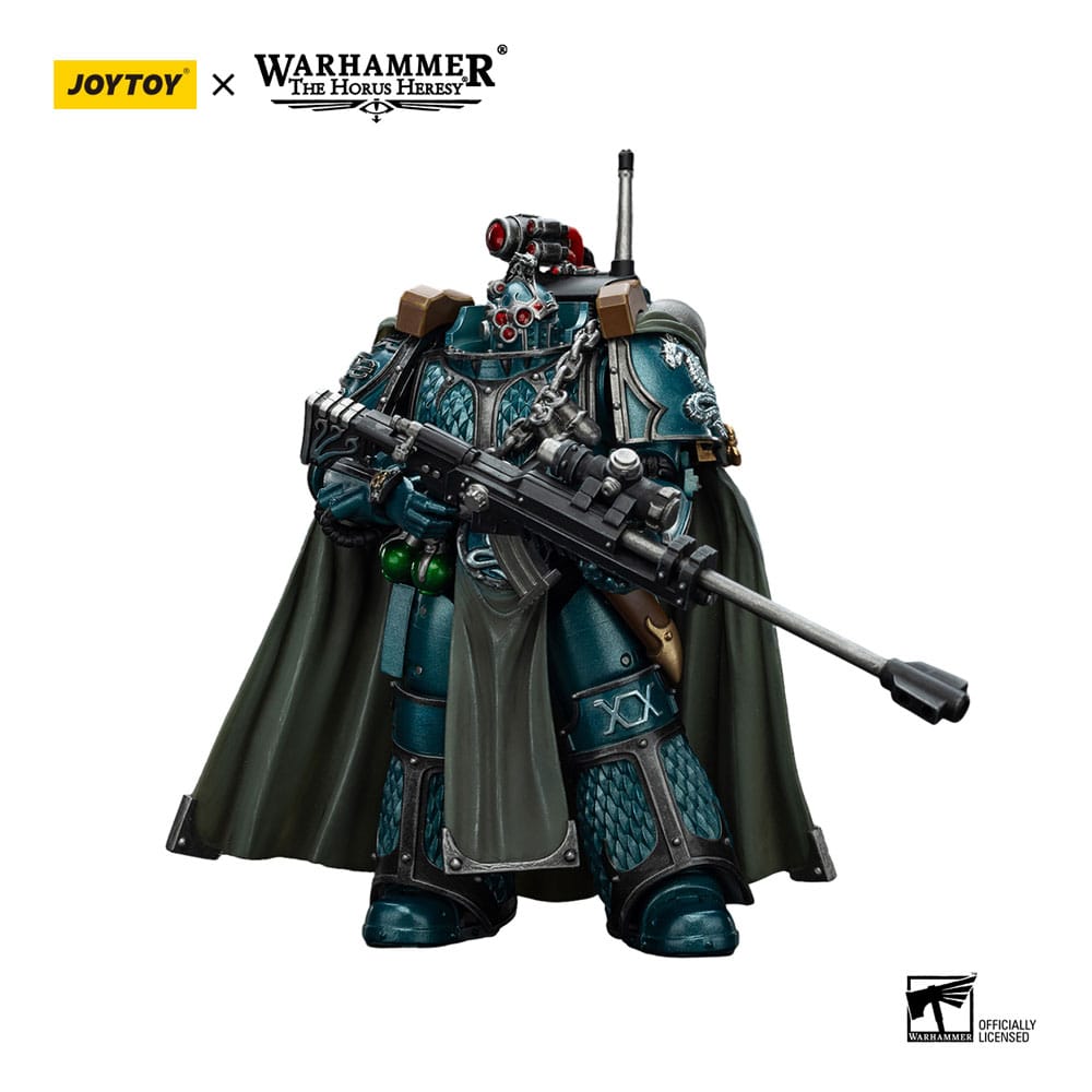 Warhammer The Horus Heresy Action Figure Alpha Legion Exodus The One who is Many With Sniper Rifle And Power Dagger 20 cm