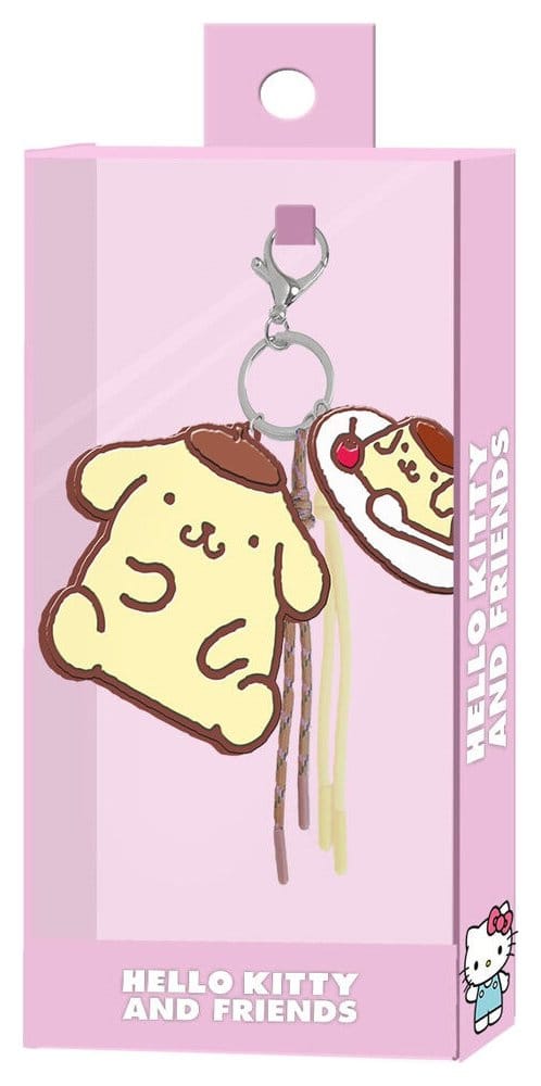 Sanrio Charm Keyring Pompompurin Face