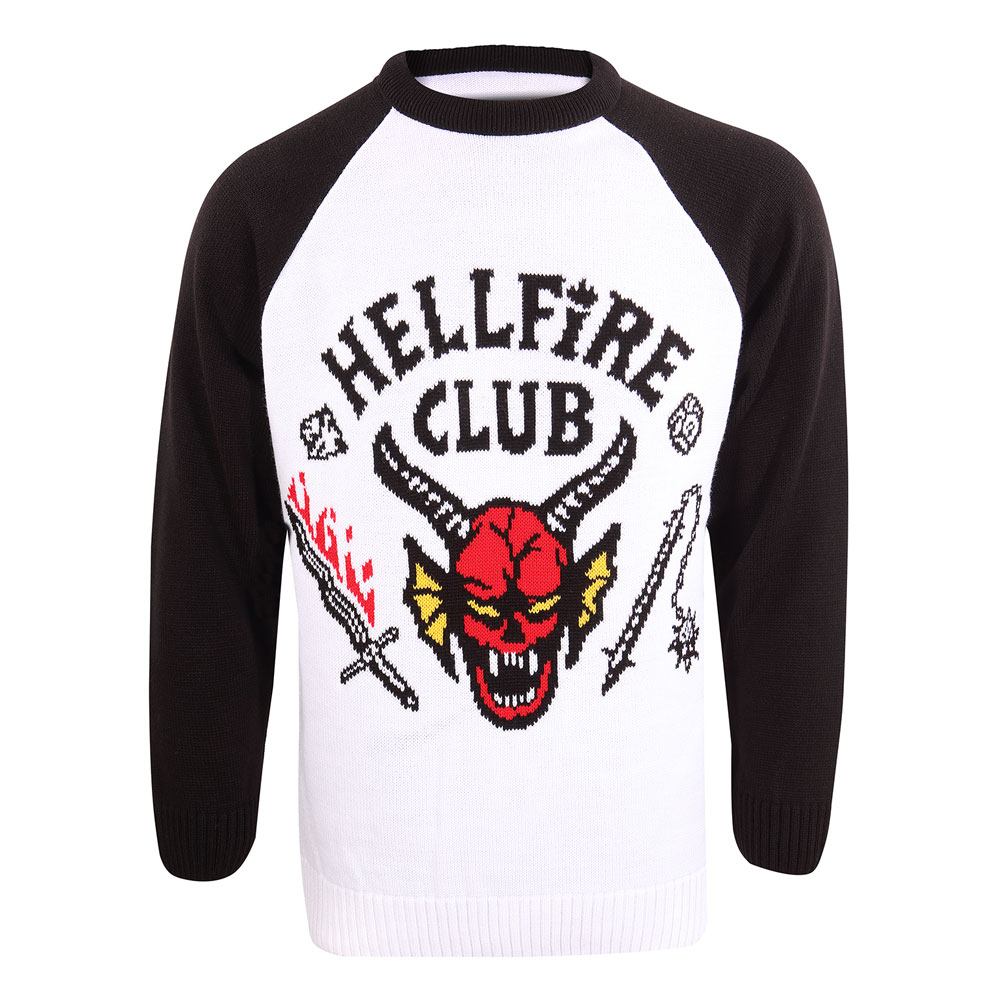 Stranger Things Sweatshirt Christmas Jumper Hellfire Club Size L