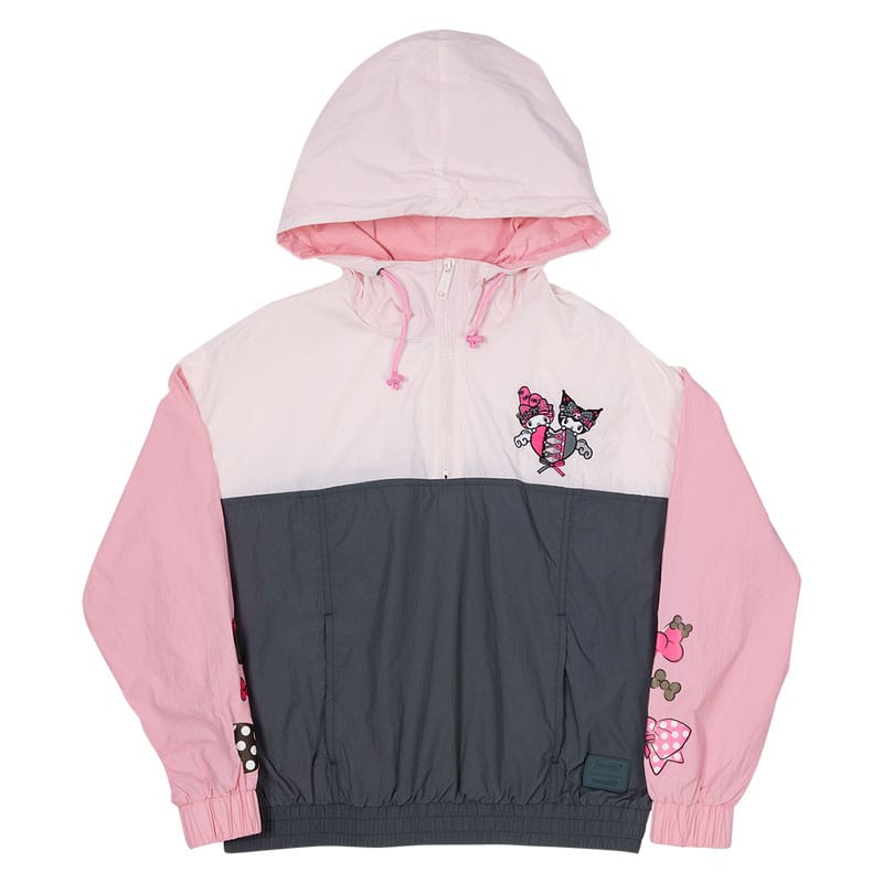 Sanrio by Loungefly Windbreaker Jacket My Melody and Kuromi Size M