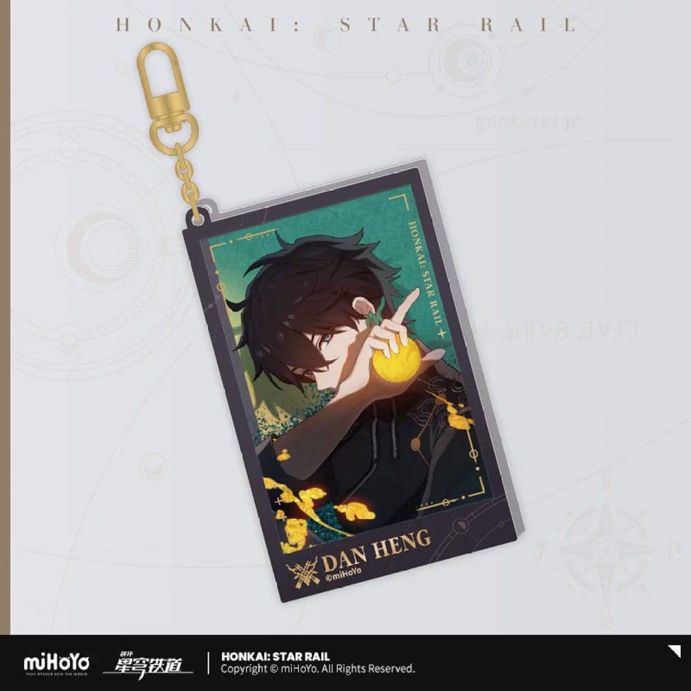 Honkai: Star Rail Countdown Departure Series Acrylic Keychain Dan Heng Glitter 9 cm