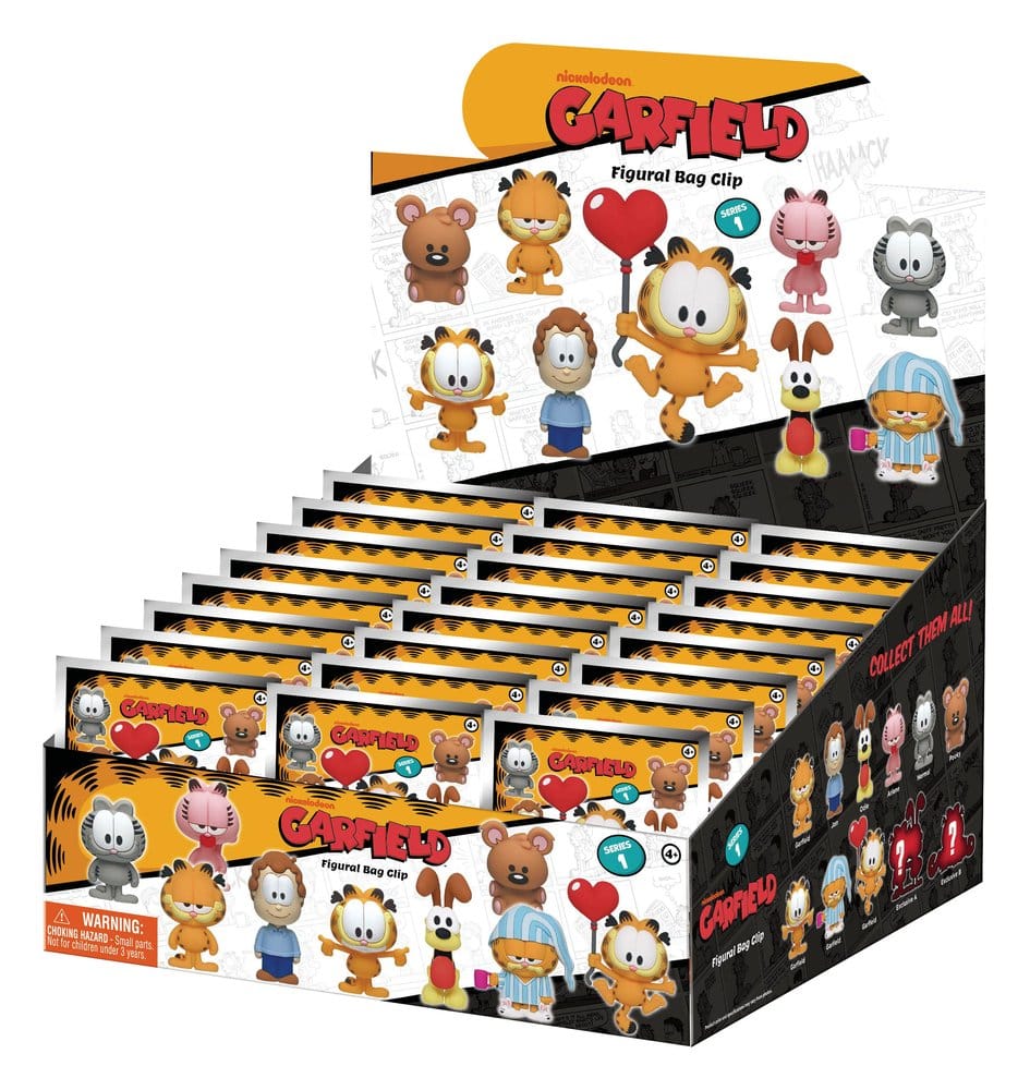 Garfield 3D Foam Bag Clips Serie 1 Display (24)