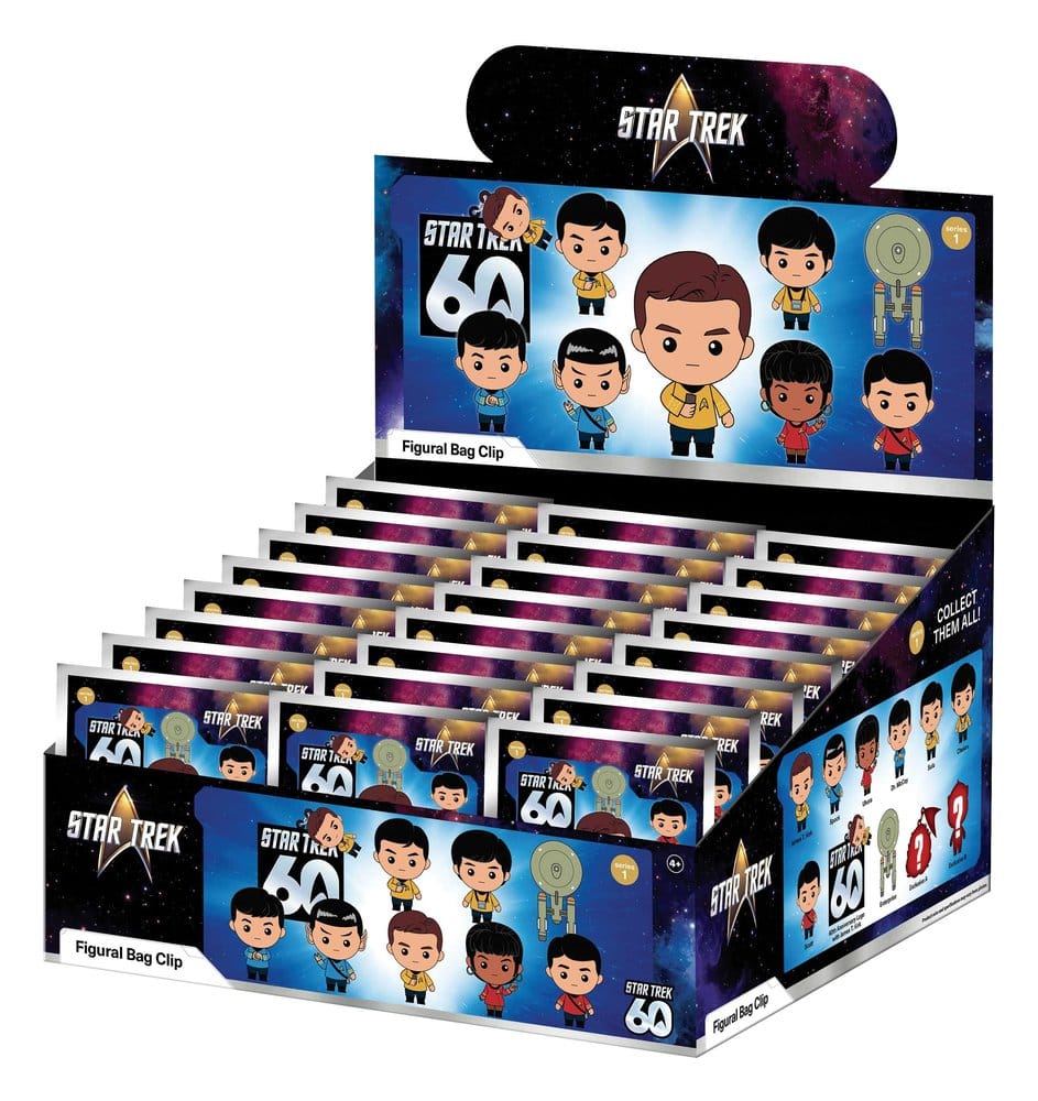 Star Trek 3D Foam Bag Clips Serie 1 Display (24)