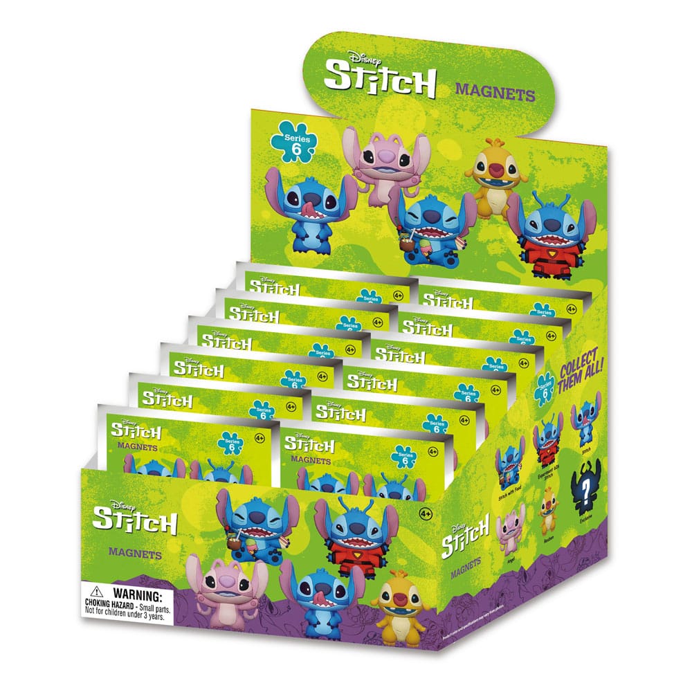 Lilo & Stitch 3D Magnets Stitch Series 6 Blind Pack Display (12)