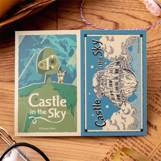Castle in the Sky Sticker Robot & Castle Laputa Retro