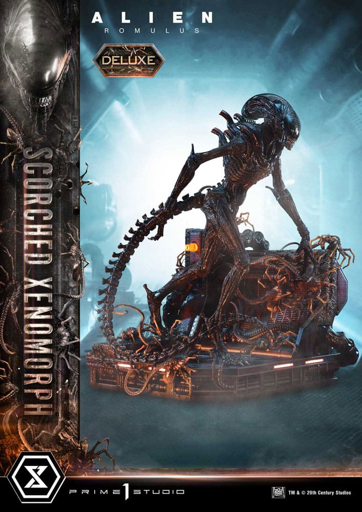 Alien: Romulus Museum Masterline XL Statue 1/3 Scorched Xenomorph Deluxe Version 98 cm