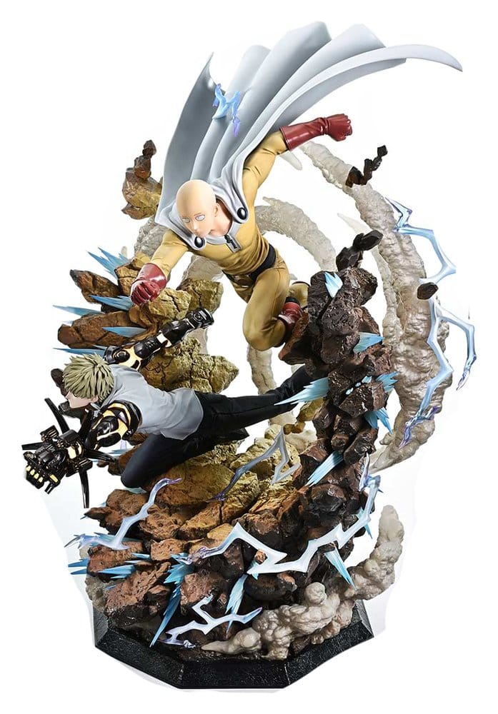 One-Punch Man Ultimate Premium Masterline Series Statue 1/4 Saitama & Genos 73 cm
