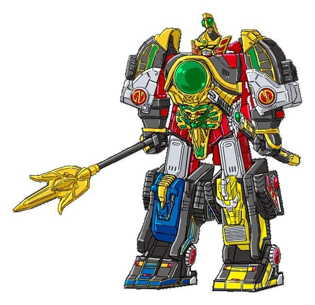 Mighty Morphin Power Rangers Thunder Megazord with Mega Power Sword Action Figure 28 cm