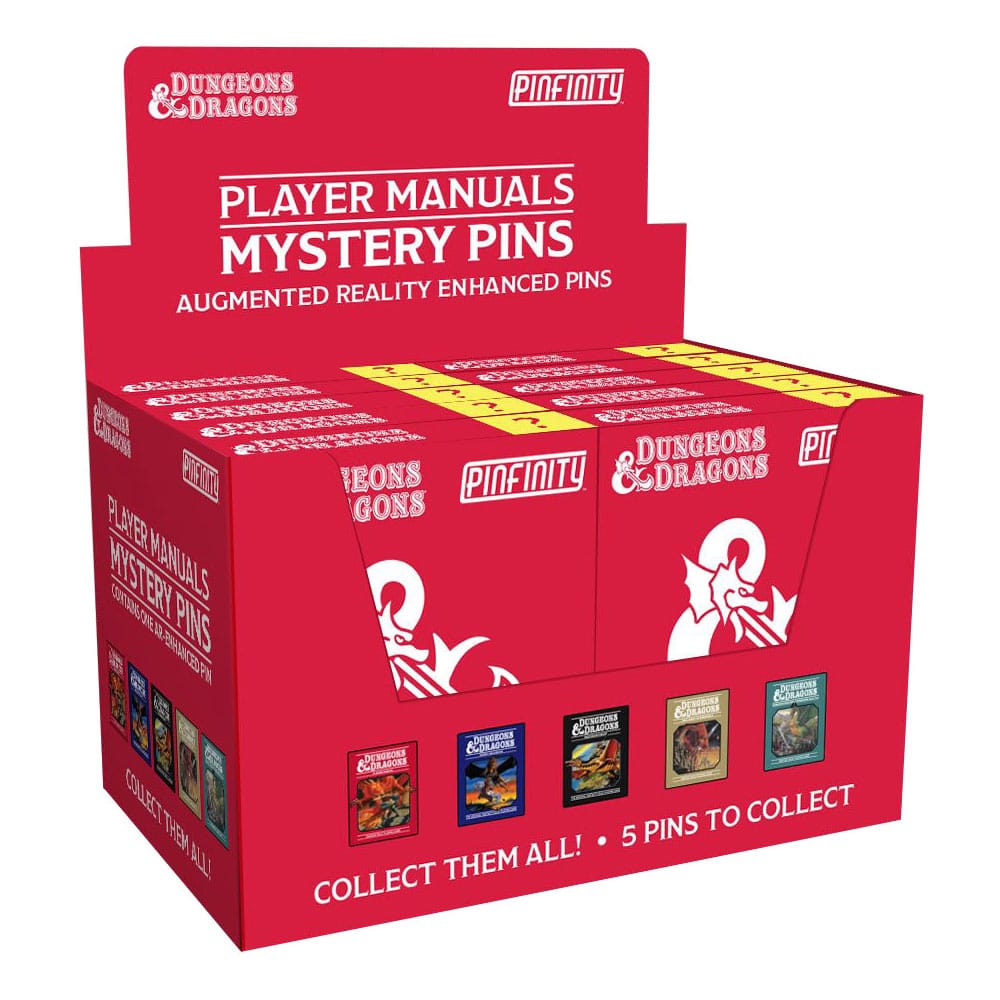 Dungeons & Dragons Pins Blind Box Mystery Mystery Player Manuel Pins Assortment (10)