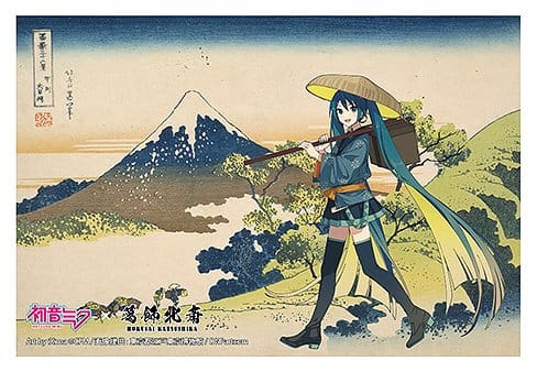 Hatsune Miku x Katsushika Hokusai iXima Postcard Inume Pass in Kai Province (10)