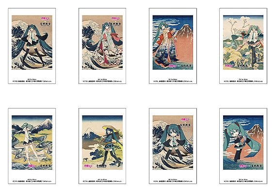 Hatsune Miku×Katsushika Hokusai iXima Instant Photo Card Blind Box Assortment (8)