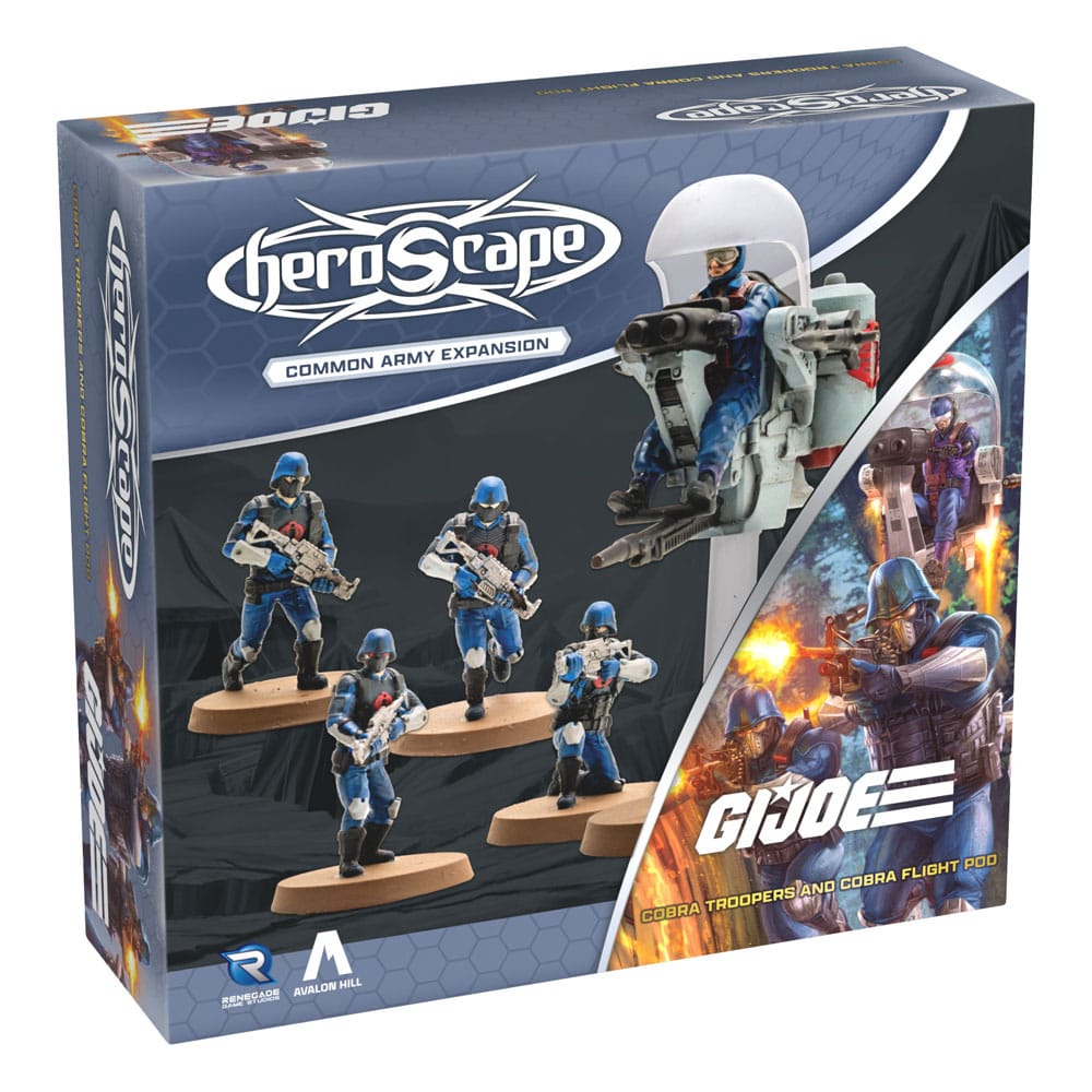 G.I.Joe Heroscape Army Expansion Cobra Troopers & Cobra Flight Pod (Common) *English Version*
