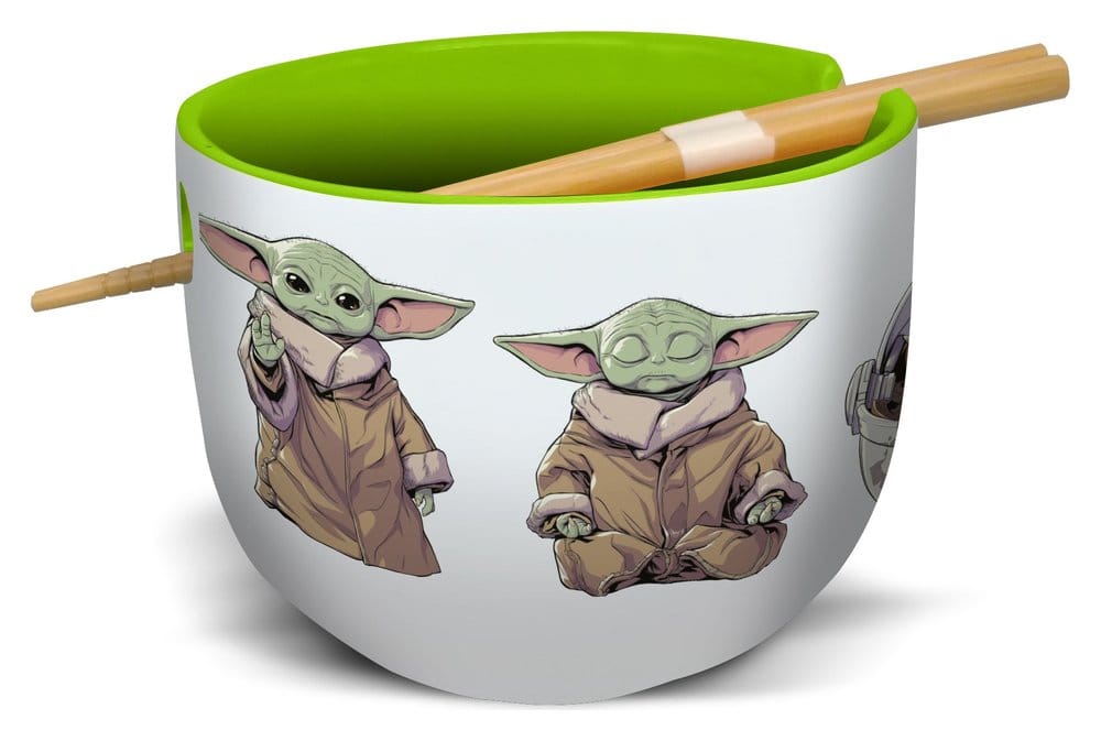 Star Wars: The Mandalorian Ramen Bowl with Chopsticks Grogu