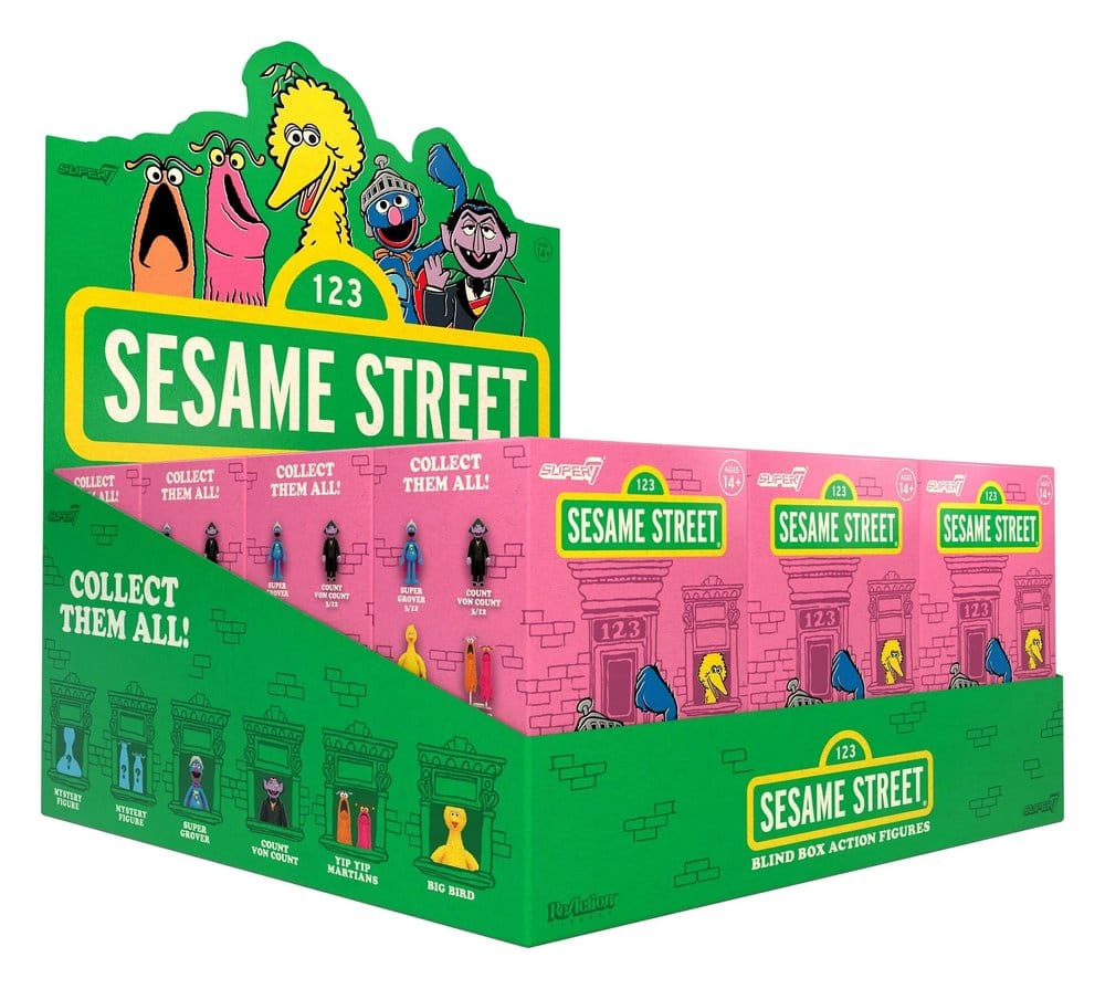 Sesame Street Action Figure Blind Box Wave 2 Display (12)