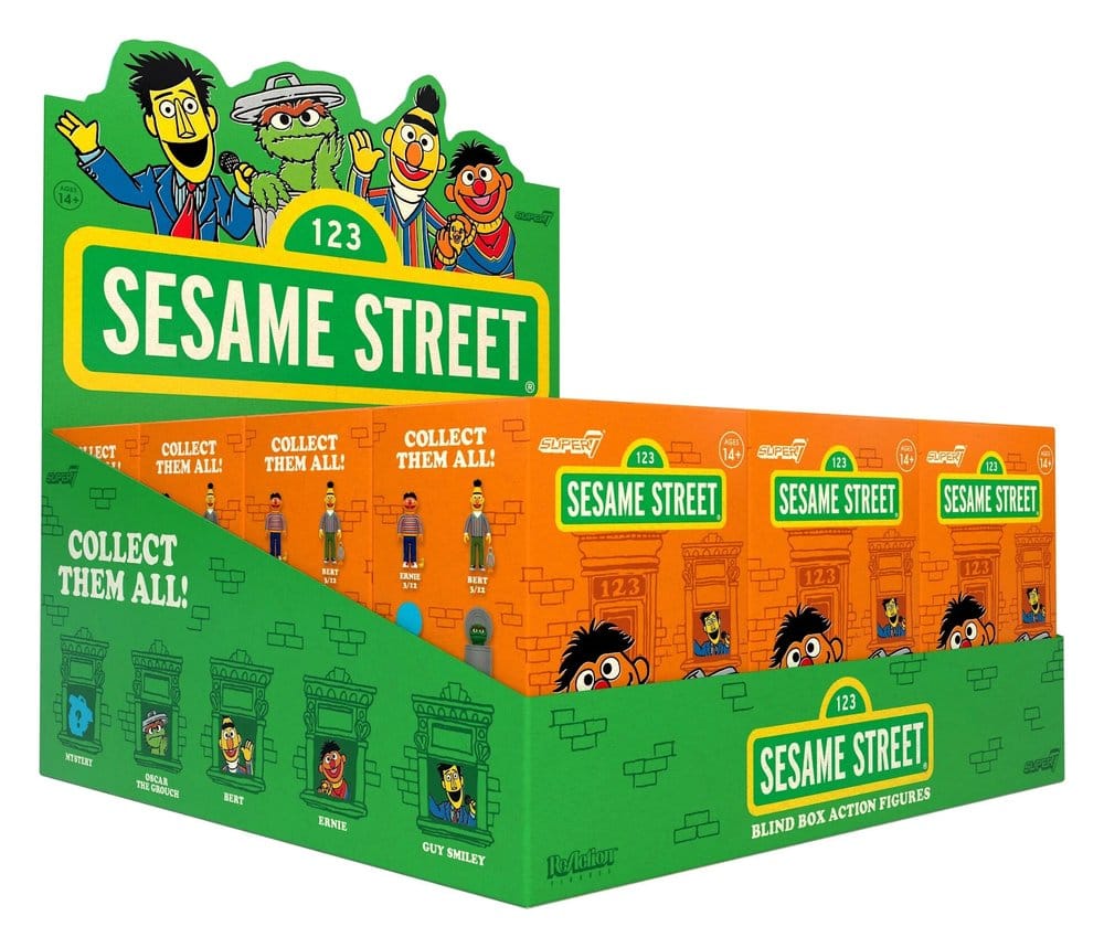 Sesame Street Action Figure Blind Box Wave 3 Display 23 cm