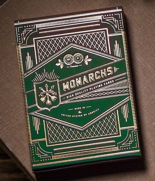 Theory 11 Playing Cards Monarch Green