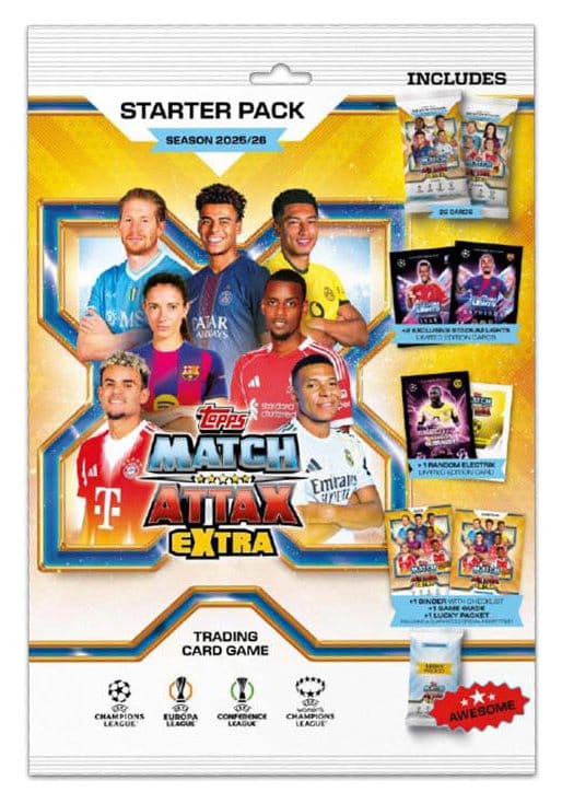 UEFA Champions League Match Attax Extra Trading Cards 2025/26 Starter Pack