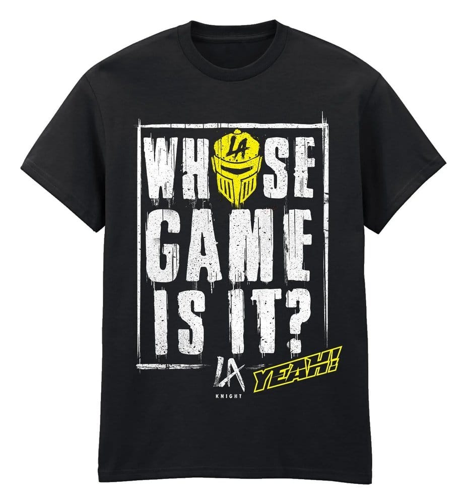 WWE T-Shirt Who's Game Is It Black Size XL