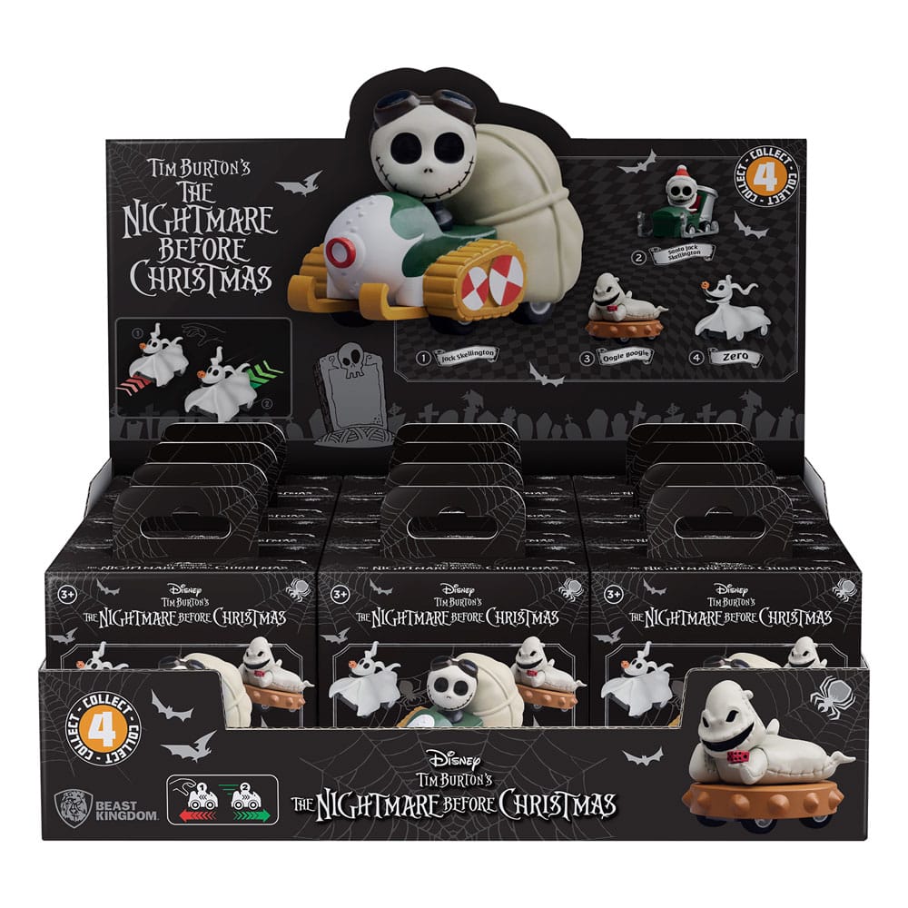 Nightmare Before Christmas Zoom Hero Pullback Vehicles with Figures (Blind Box Ver.) Assortment (12)