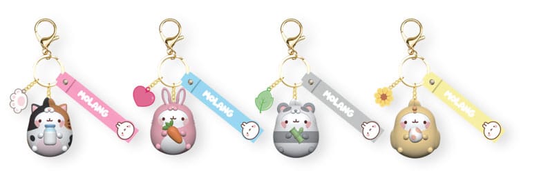 Molang Animal Costume Series Keychain with Hand Strap Display (9)